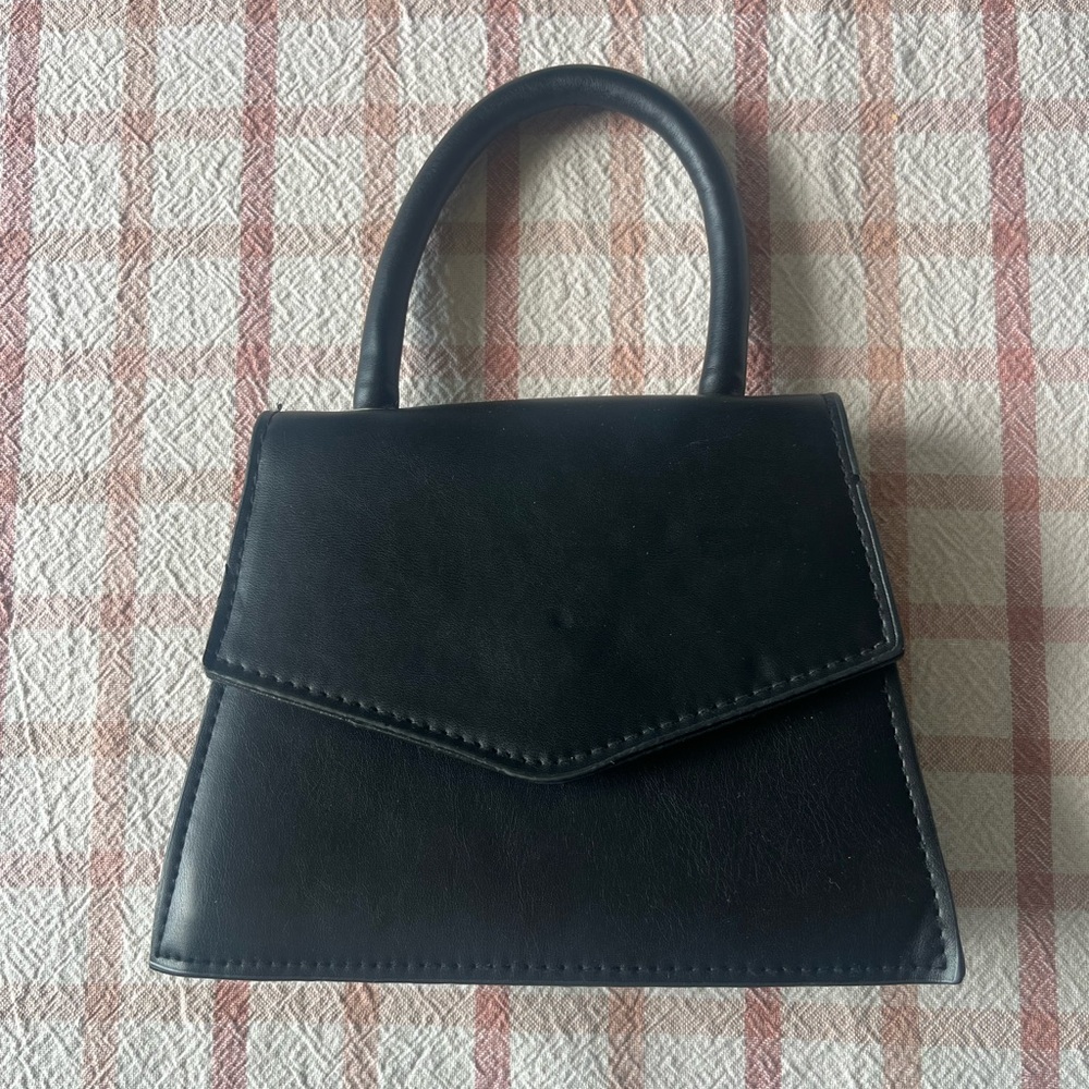 Mini Geometric Black Handbag